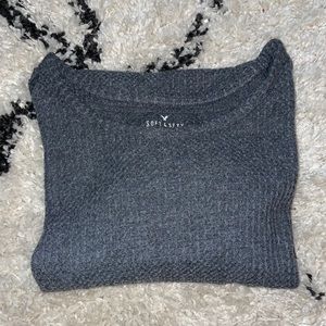 American Eagle open shoulder sweater